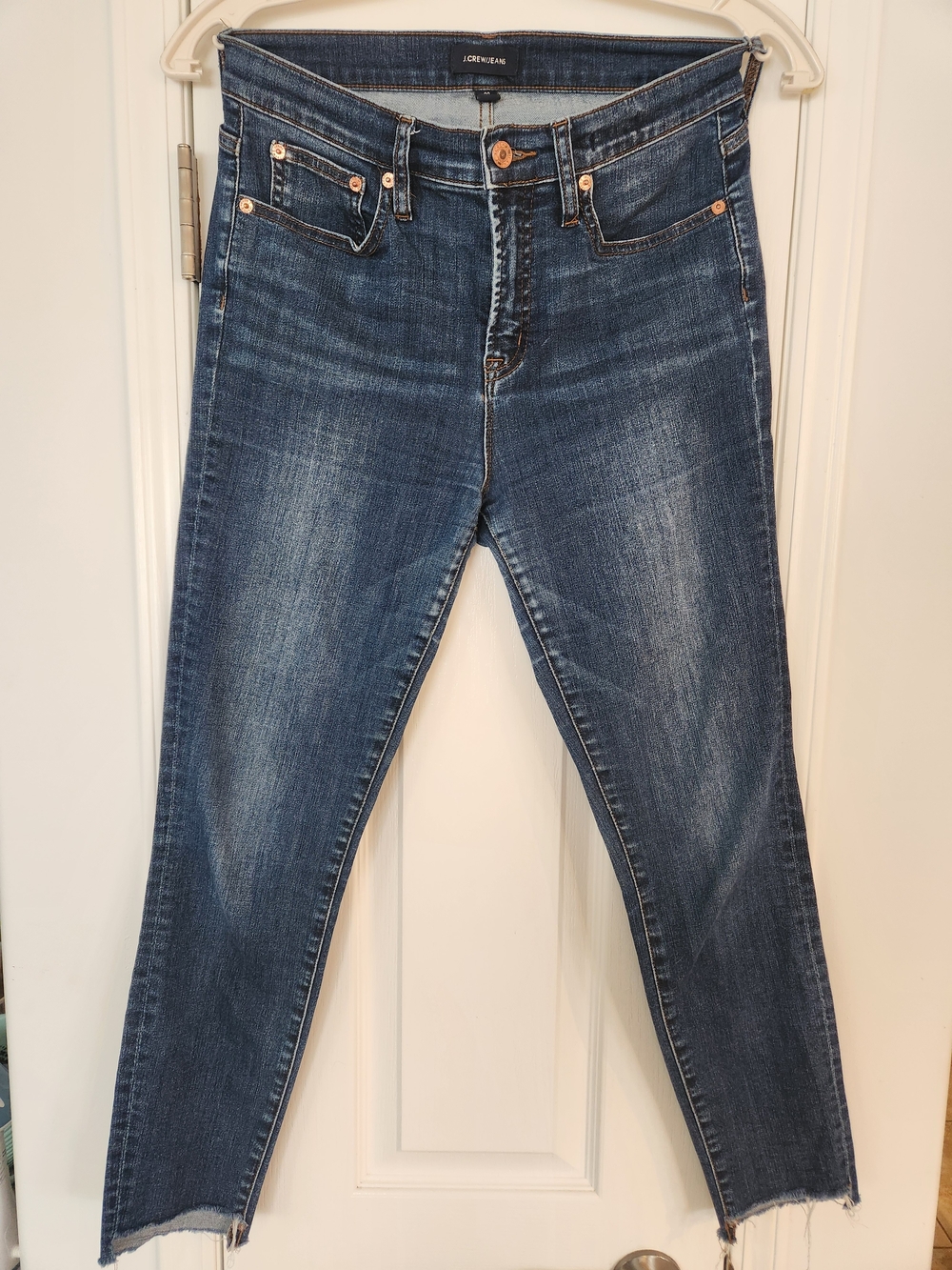 J. Crew Dark Blue 9" High-rise Toothpick Skinny Jeans Size 29